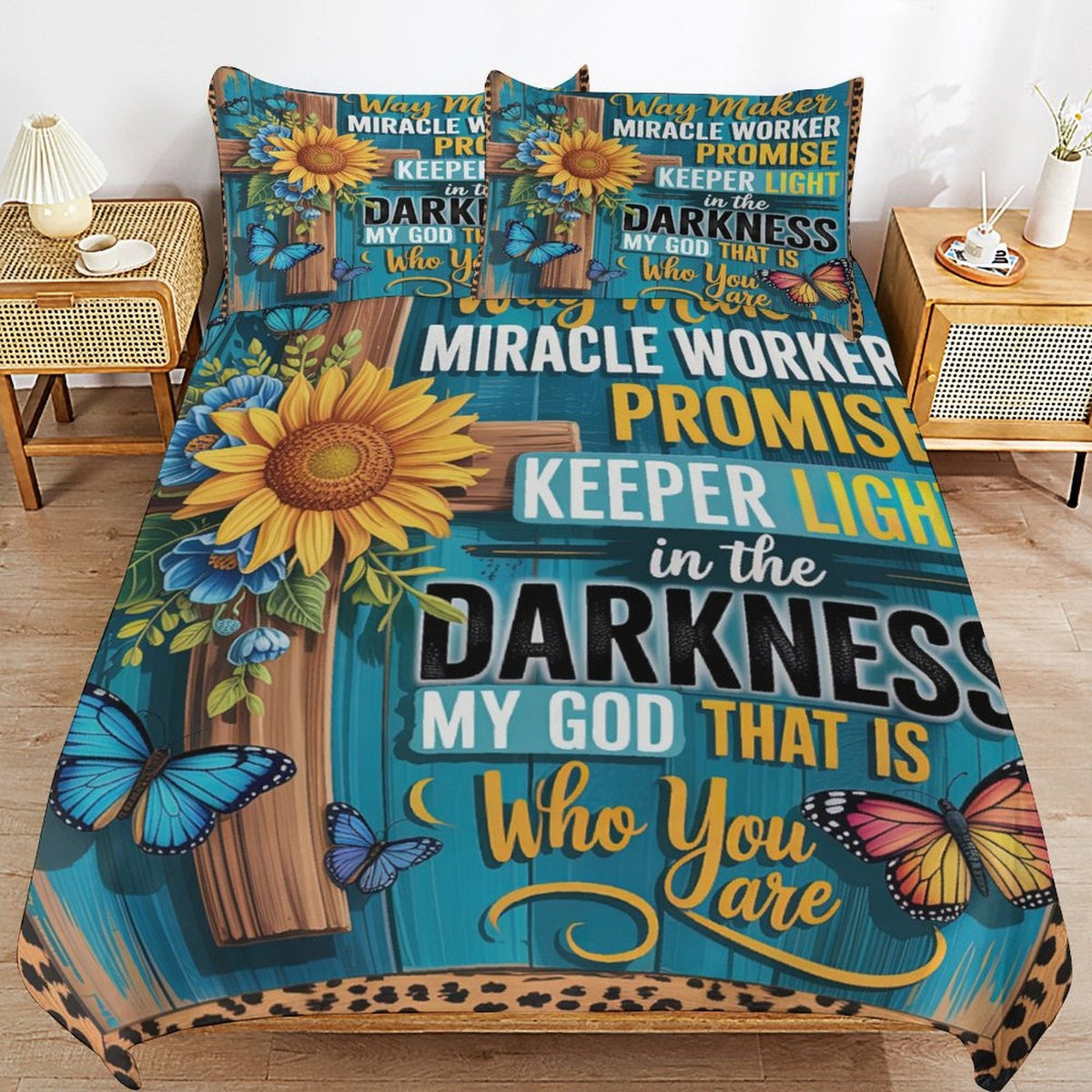 Waymaker 3-Piece Christian Comforter Bedding Set - ClaimedbyGodDesigns