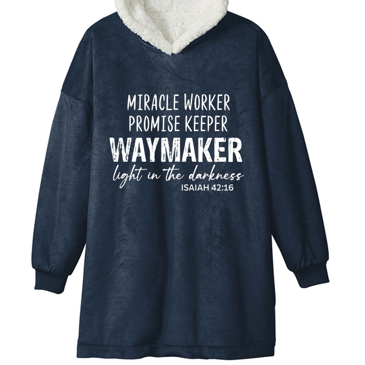 Waymaker Light In The Darkness Unisex Premium Wearable Blanket - ClaimedbyGodDesigns