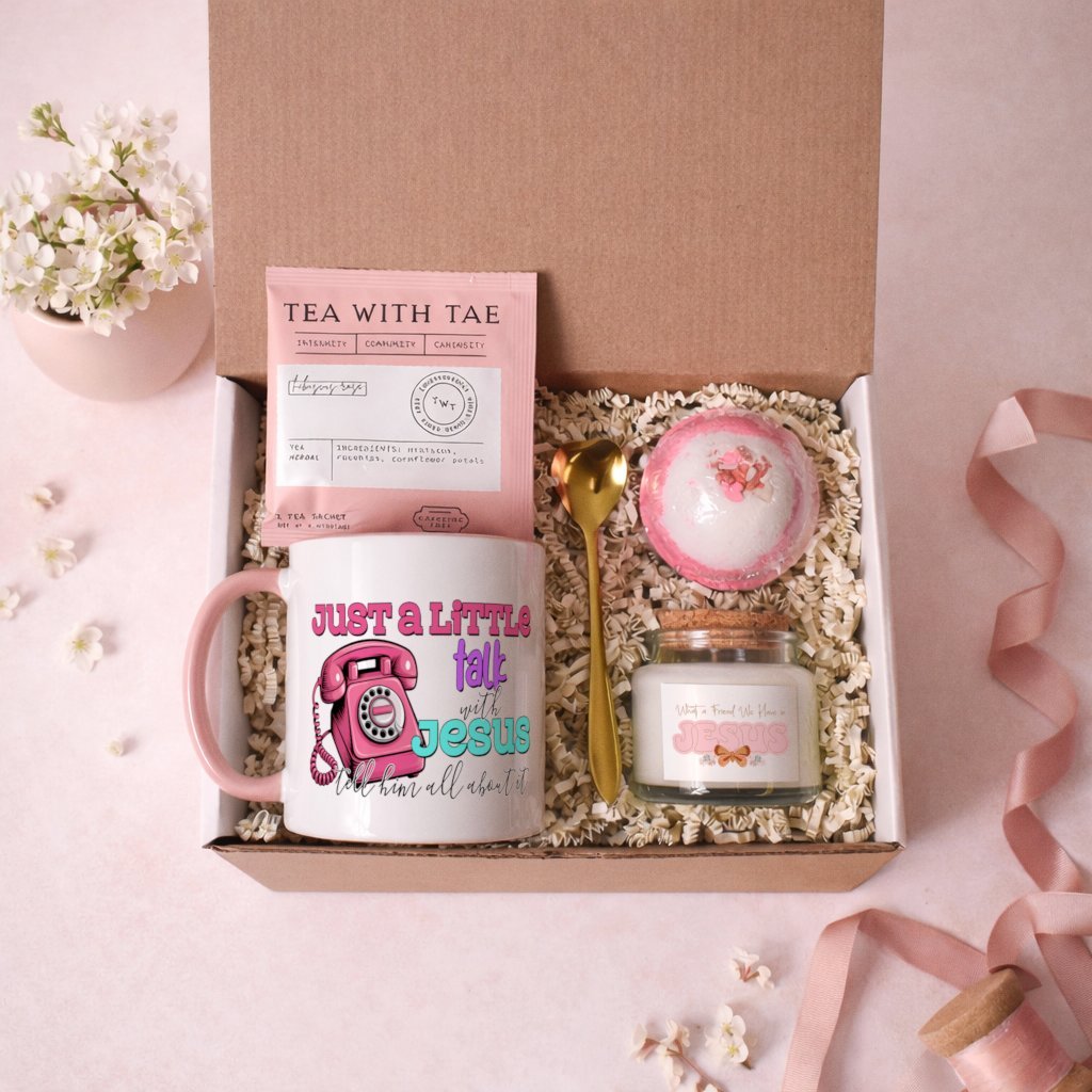 What a Friend We Have in Jesus – Relax, Sip & Unwind Christian Gift Set - ClaimedbyGodDesigns