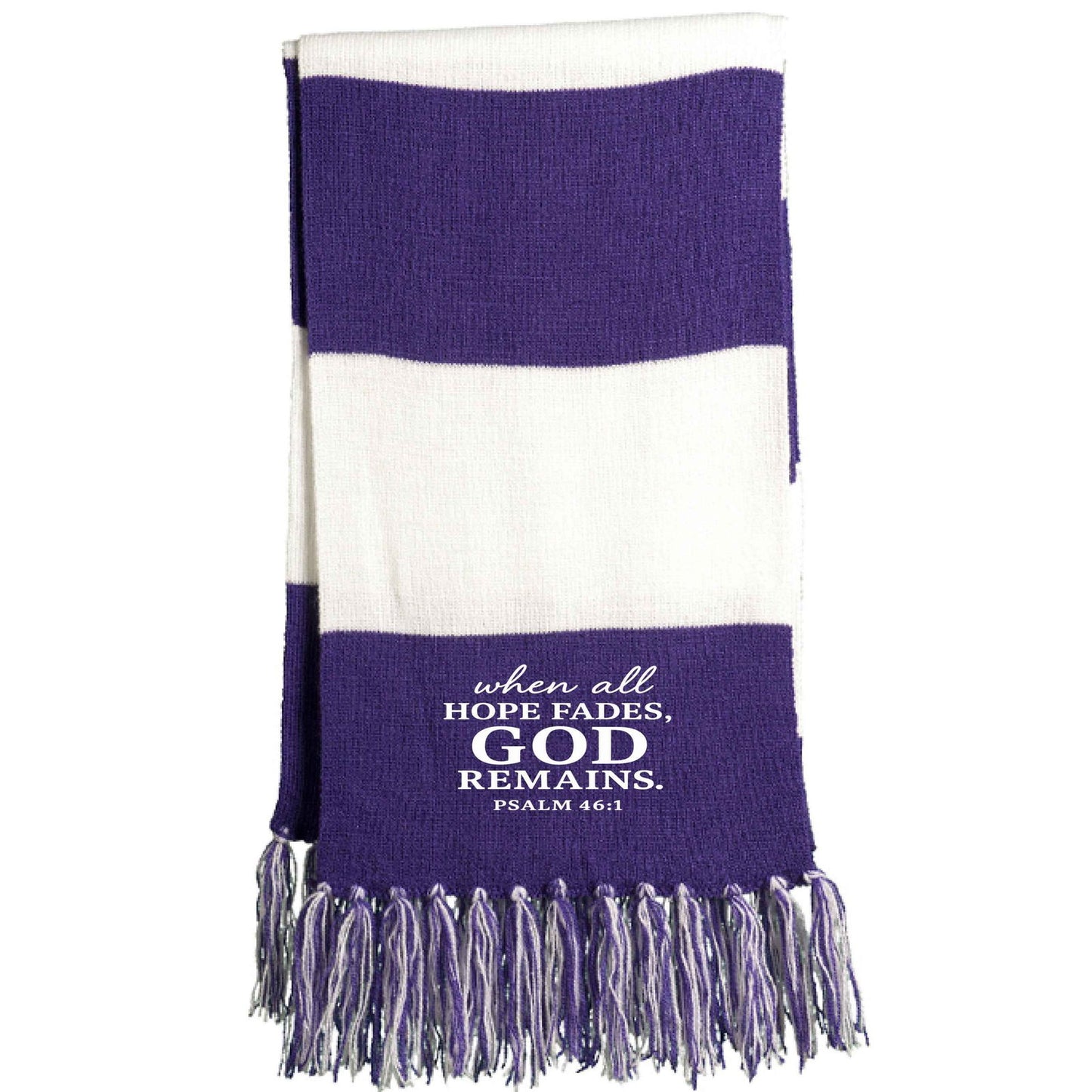 When All Hope Fails He Remains Christian Scarf - ClaimedbyGodDesigns