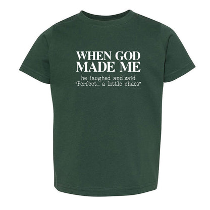 When God Made Me Toddler Christian T-shirt - ClaimedbyGodDesigns