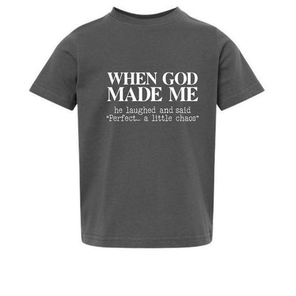When God Made Me Toddler Christian T-shirt - ClaimedbyGodDesigns