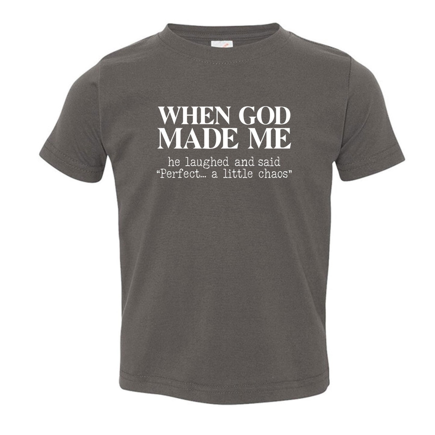 When God Made Me Toddler Christian T-shirt - ClaimedbyGodDesigns