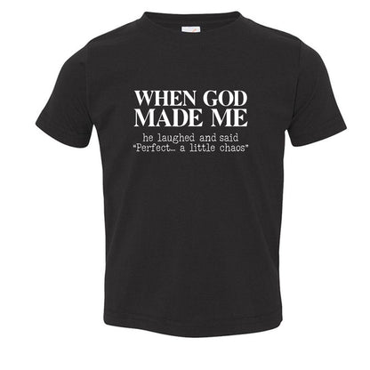 When God Made Me Toddler Christian T-shirt - ClaimedbyGodDesigns
