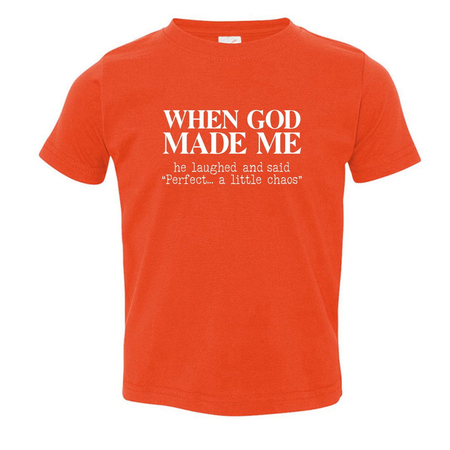 When God Made Me Toddler Christian T-shirt - ClaimedbyGodDesigns