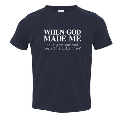 When God Made Me Toddler Christian T-shirt - ClaimedbyGodDesigns