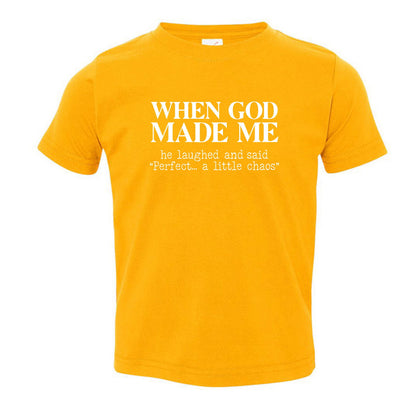 When God Made Me Toddler Christian T-shirt - ClaimedbyGodDesigns