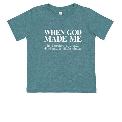 When God Made Me Toddler Christian T-shirt - ClaimedbyGodDesigns