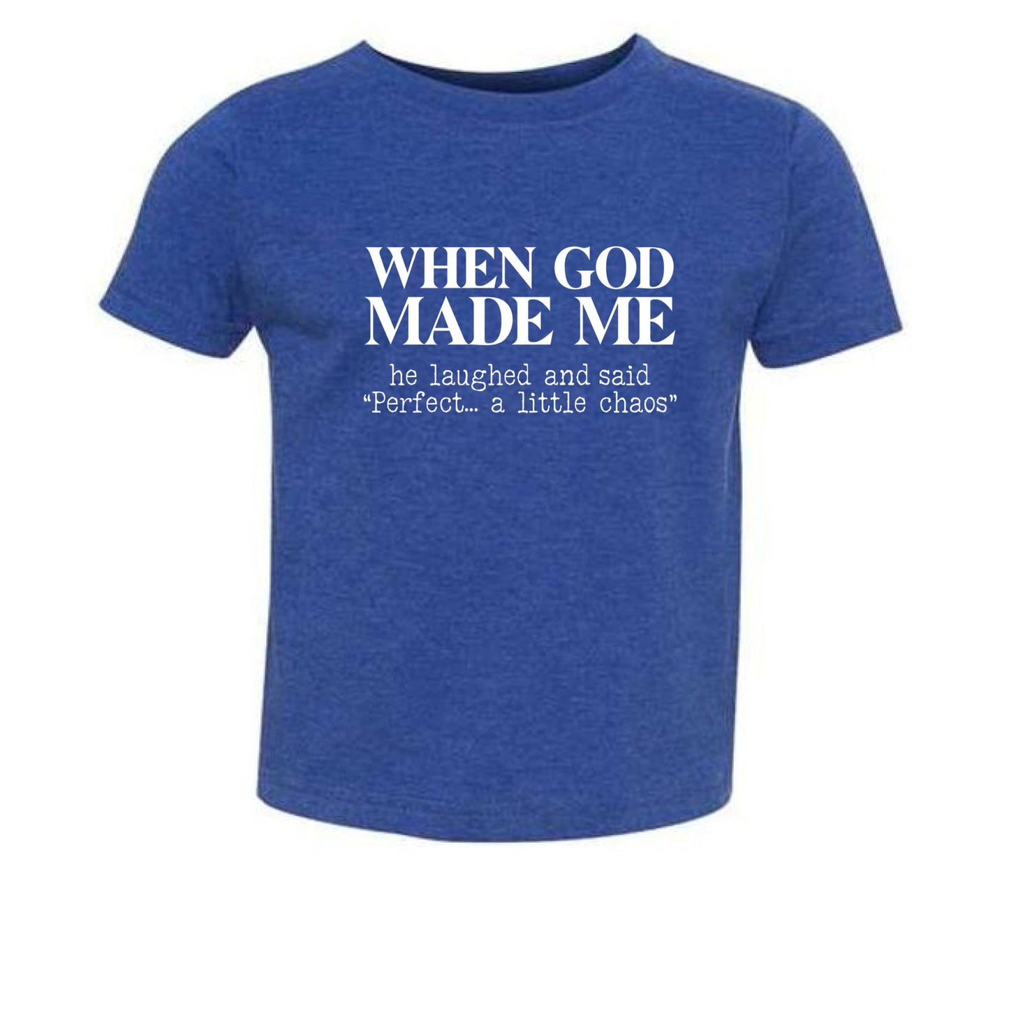 When God Made Me Toddler Christian T-shirt - ClaimedbyGodDesigns