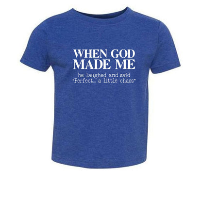 When God Made Me Toddler Christian T-shirt - ClaimedbyGodDesigns