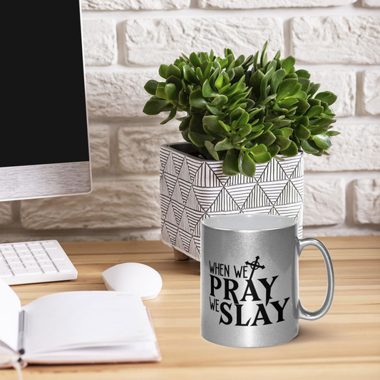 When We Pray Christian Metallic Mug - ClaimedbyGodDesigns