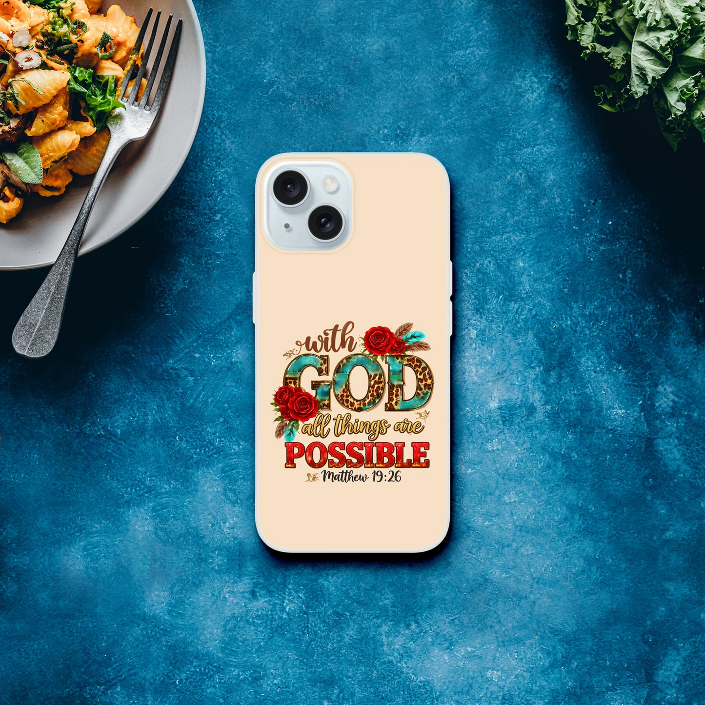 With God All Things Are Possible Christian Flexi Phonecase For Iphones - ClaimedbyGodDesigns