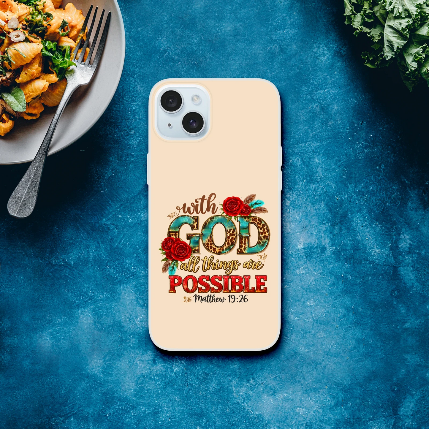 With God All Things Are Possible Christian Flexi Phonecase For Iphones - ClaimedbyGodDesigns