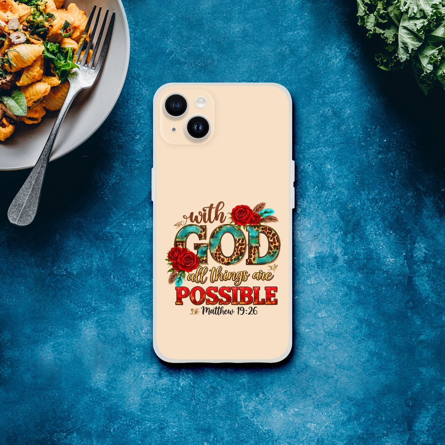 With God All Things Are Possible Christian Flexi Phonecase For Iphones - ClaimedbyGodDesigns