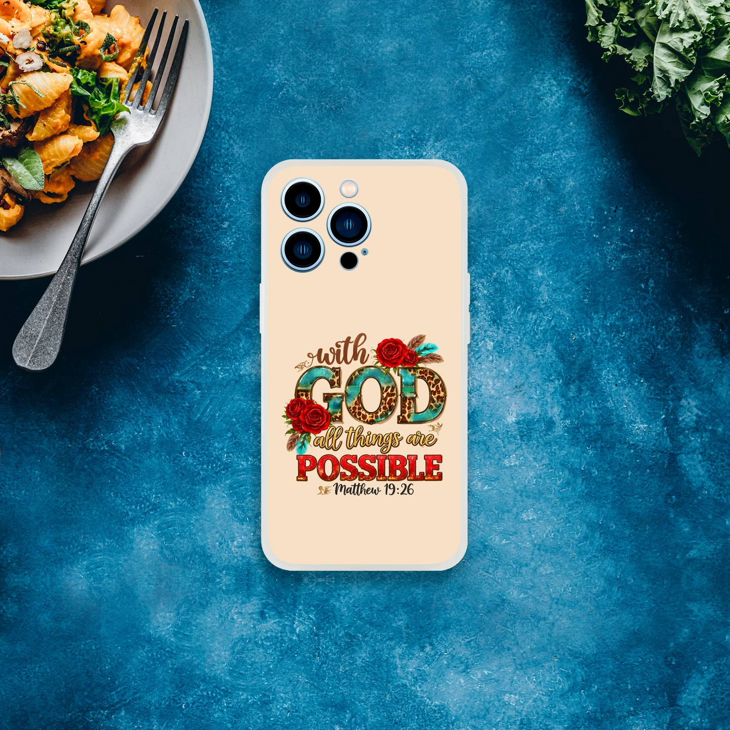 With God All Things Are Possible Christian Flexi Phonecase For Iphones - ClaimedbyGodDesigns