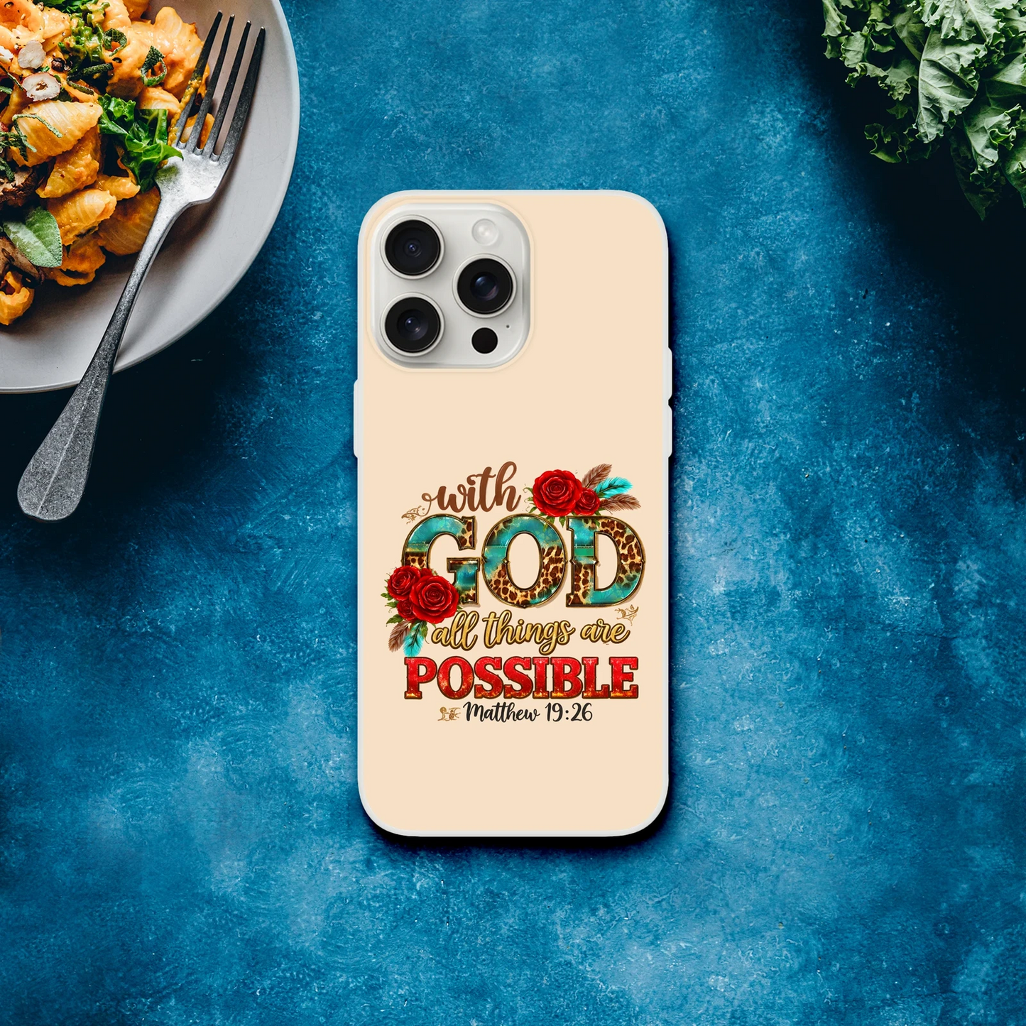 With God All Things Are Possible Christian Flexi Phonecase For Iphones - ClaimedbyGodDesigns
