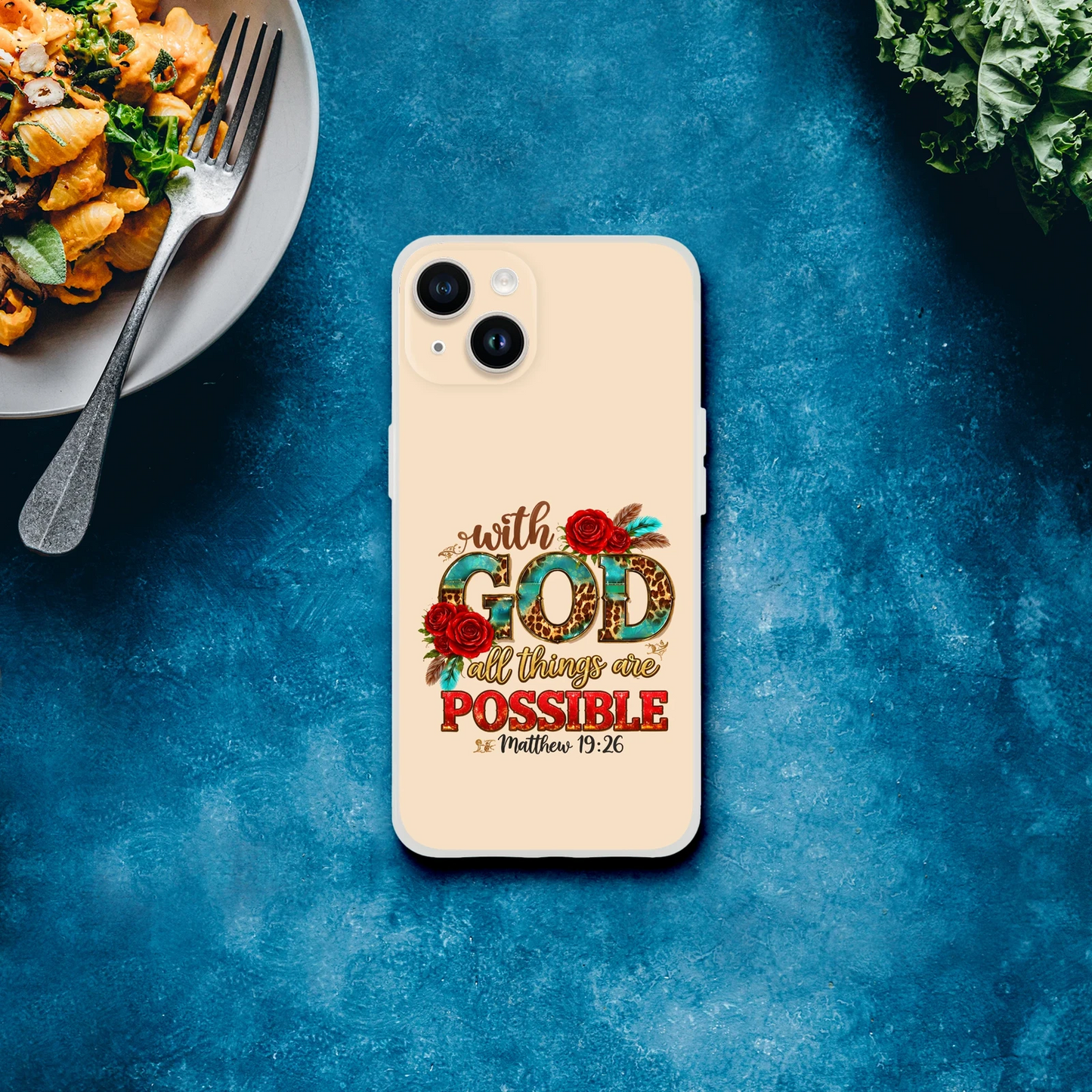 With God All Things Are Possible Christian Flexi Phonecase For Iphones - ClaimedbyGodDesigns
