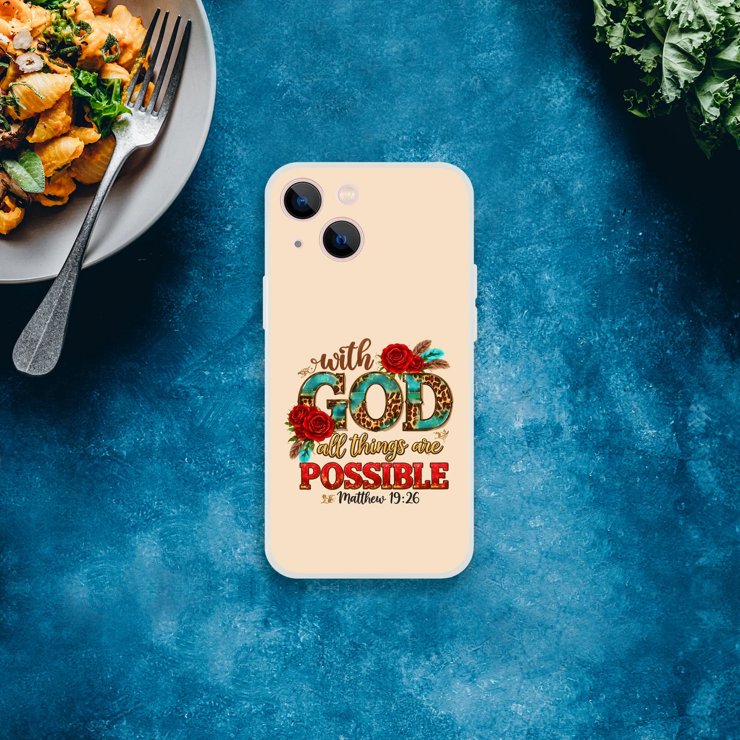 With God All Things Are Possible Christian Flexi Phonecase For Iphones - ClaimedbyGodDesigns