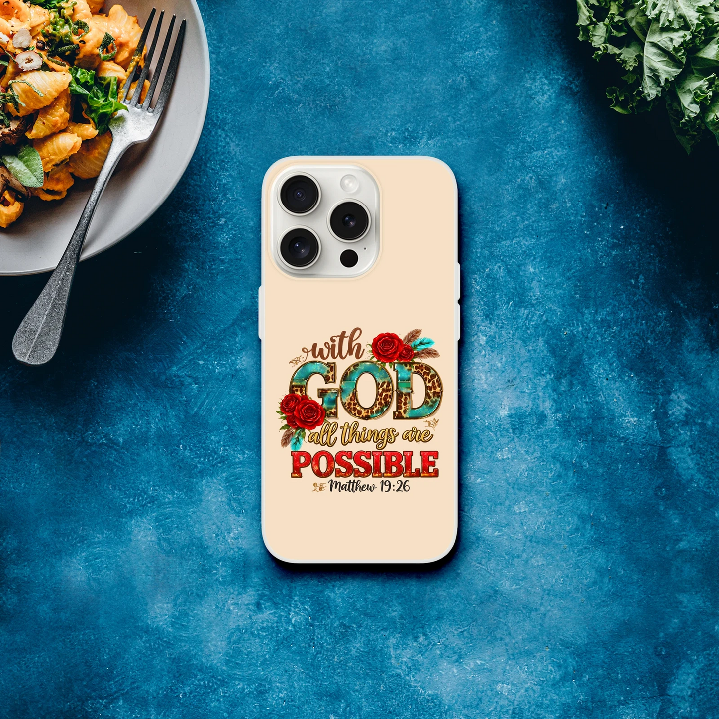 With God All Things Are Possible Christian Flexi Phonecase For Iphones - ClaimedbyGodDesigns