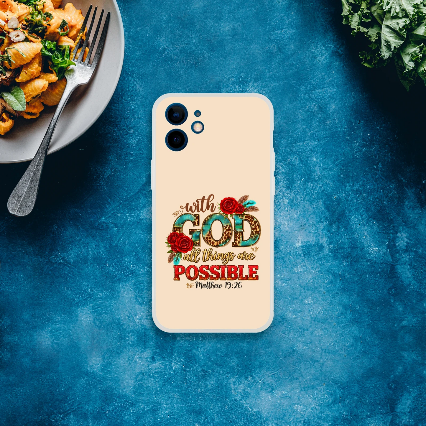 With God All Things Are Possible Christian Flexi Phonecase For Iphones - ClaimedbyGodDesigns
