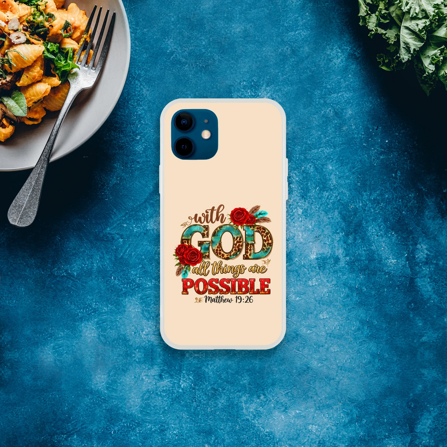 With God All Things Are Possible Christian Flexi Phonecase For Iphones - ClaimedbyGodDesigns