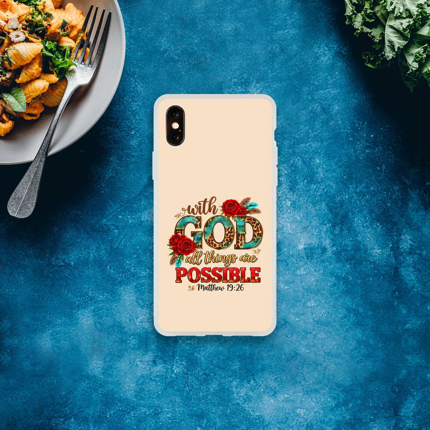 With God All Things Are Possible Christian Flexi Phonecase For Iphones - ClaimedbyGodDesigns