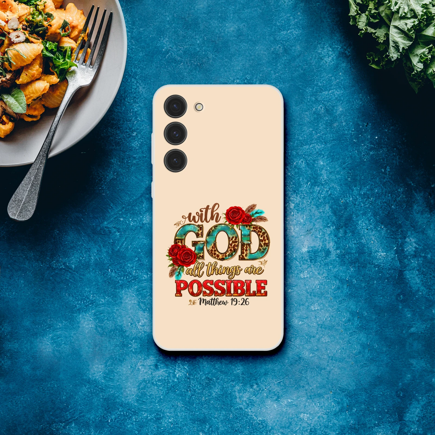 With God All Things Are Possible Christian Flexi Phonecase For Samsung - ClaimedbyGodDesigns