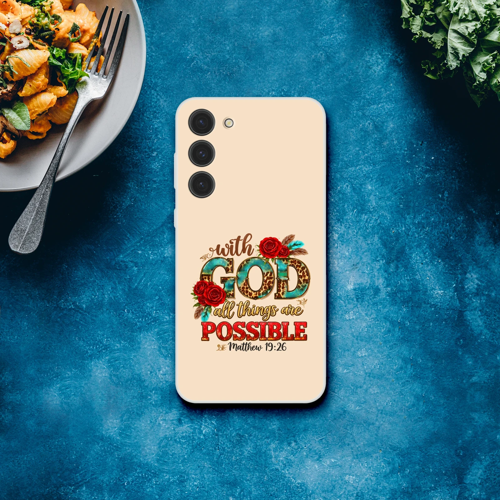 With God All Things Are Possible Christian Flexi Phonecase For Samsung - ClaimedbyGodDesigns