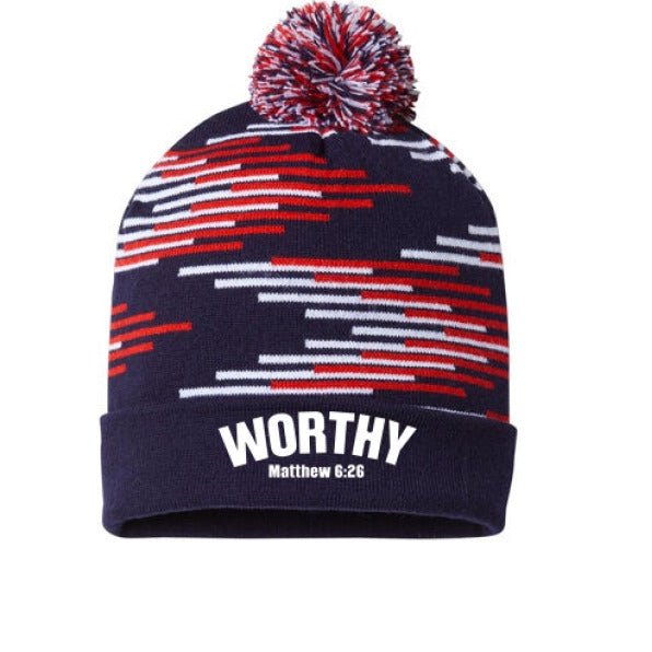 Worthy Adult Christian Beanie - ClaimedbyGodDesigns