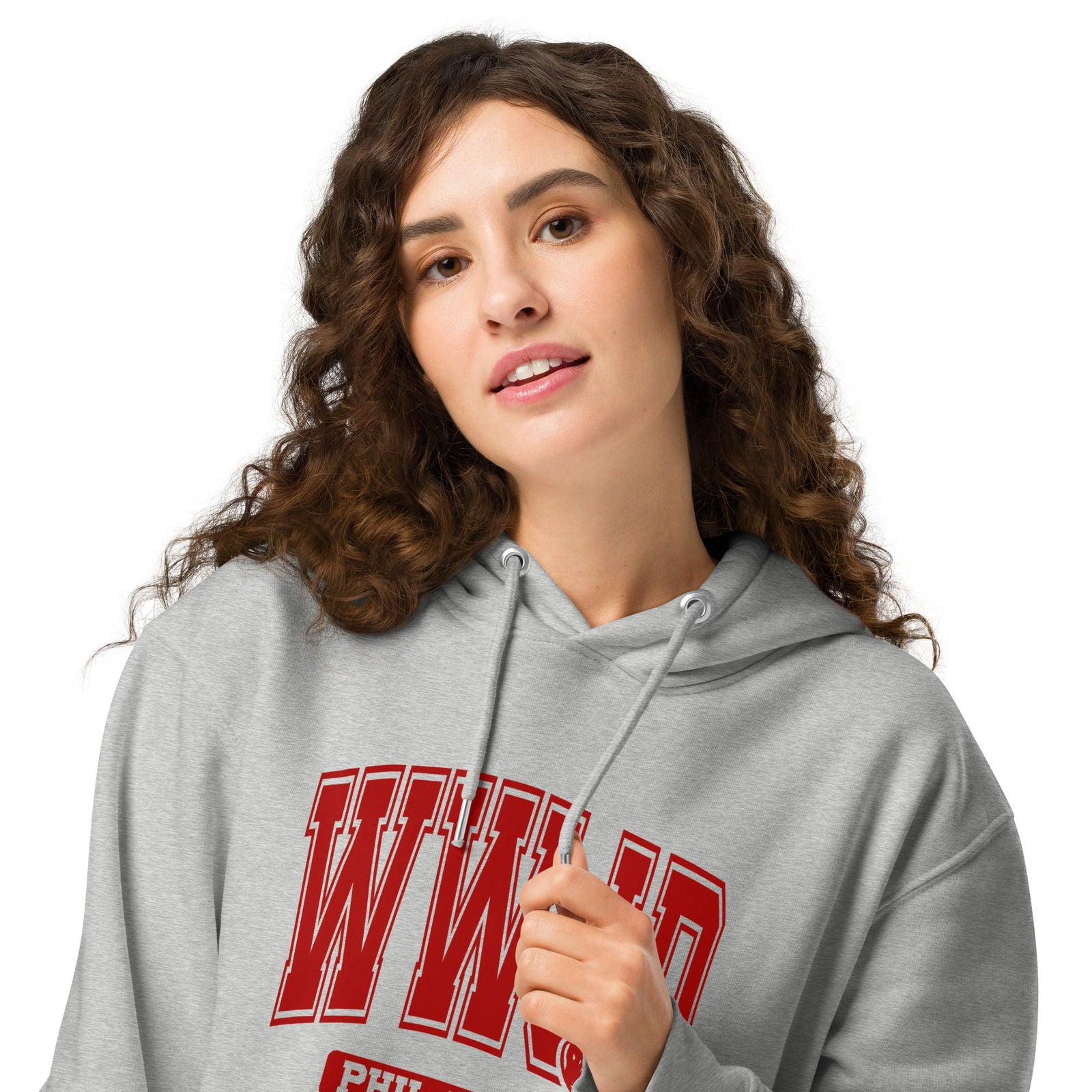 WwJD Unisex Christian essential organic hooded sweatshirt - ClaimedbyGodDesigns