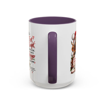 Yes… I Got Caught. His Grace Is Bigger Than My Mess! Christmas Cow Mug - Claimed by God Designs