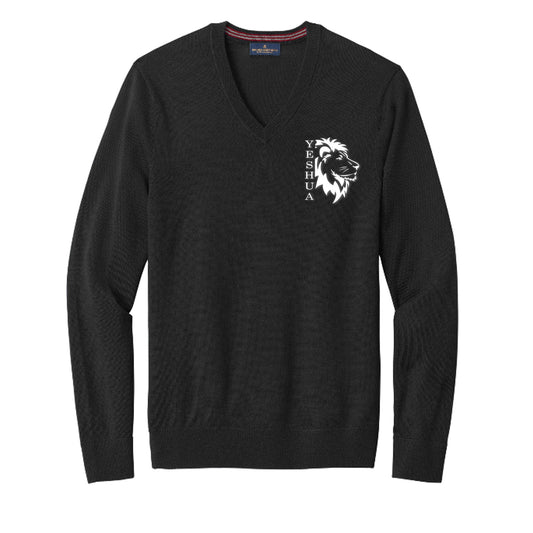 Yeshua Premium Men’s Christian Merino V - Neck Sweatshirt - ClaimedbyGodDesigns
