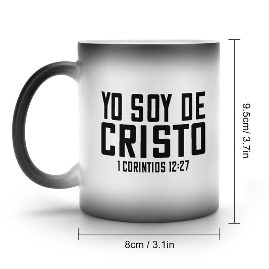 Yo Soy De Cristo Spanish Christian Color Changing Mug - ClaimedbyGodDesigns