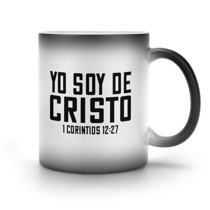 Yo Soy De Cristo Spanish Christian Color Changing Mug - ClaimedbyGodDesigns