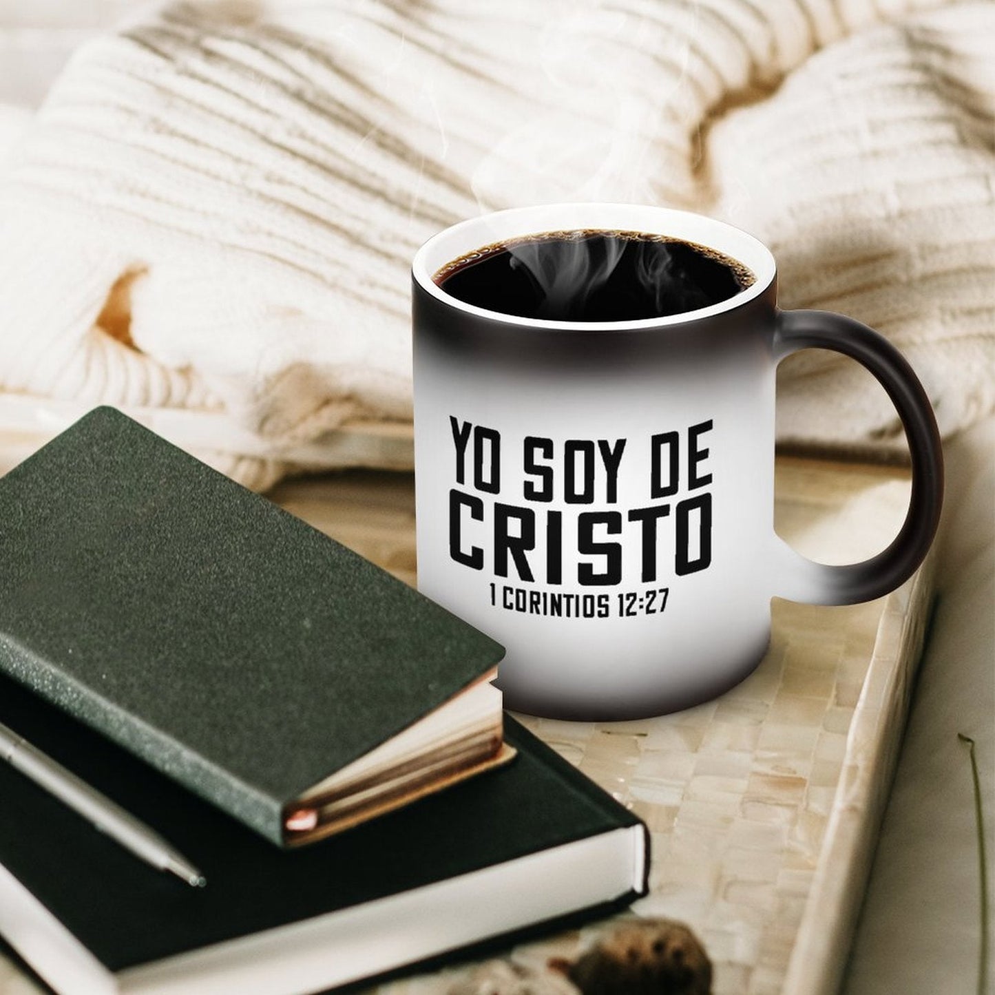 Yo Soy De Cristo Spanish Christian Color Changing Mug - ClaimedbyGodDesigns