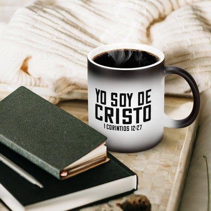 Yo Soy De Cristo Spanish Christian Color Changing Mug - ClaimedbyGodDesigns