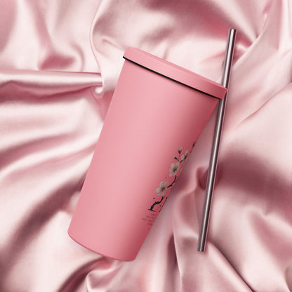 You Are So Loved Christian Insulated 20oz Tumbler with a straw - ClaimedbyGodDesigns