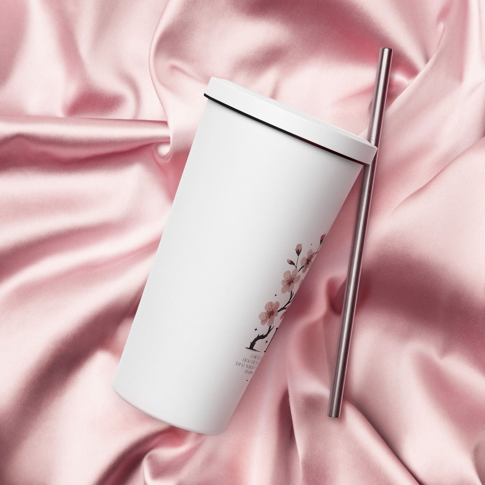 You Are So Loved Christian Insulated 20oz Tumbler with a straw - ClaimedbyGodDesigns