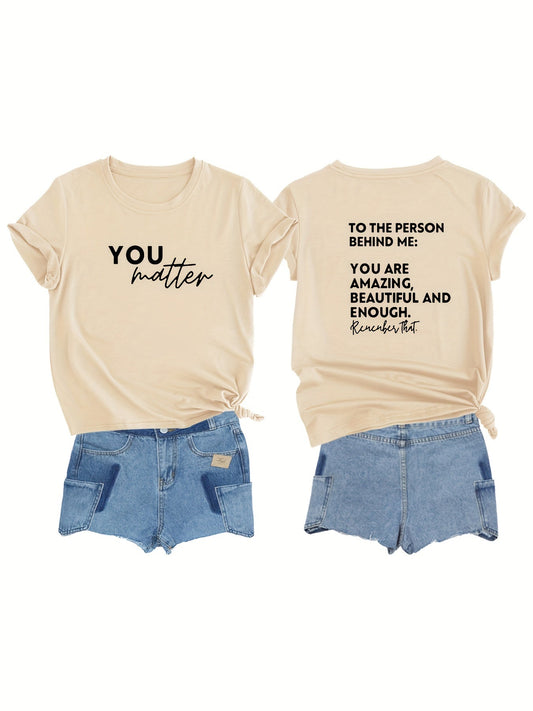 You Matter Plus Size Women's Christian T-shirt - ClaimedbyGodDesigns