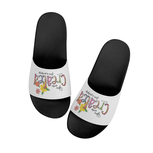 You Were Created For A Purpose Kids Christian Slide Sandals - ClaimedbyGodDesigns