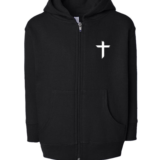 You Were Worth It Signed Jesus Toddler Christian Full-Zip Hooded Sweatshirt - ClaimedbyGodDesigns