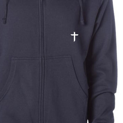 You Were Worth It Signed Jesus Unisex Full-zip Hooded Sweatshirt - ClaimedbyGodDesigns
