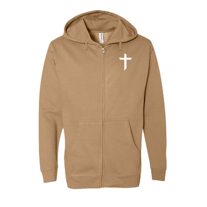 You Were Worth It Signed Jesus Unisex Full-zip Hooded Sweatshirt - ClaimedbyGodDesigns