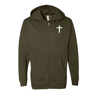 You Were Worth It Signed Jesus Unisex Full-zip Hooded Sweatshirt - ClaimedbyGodDesigns