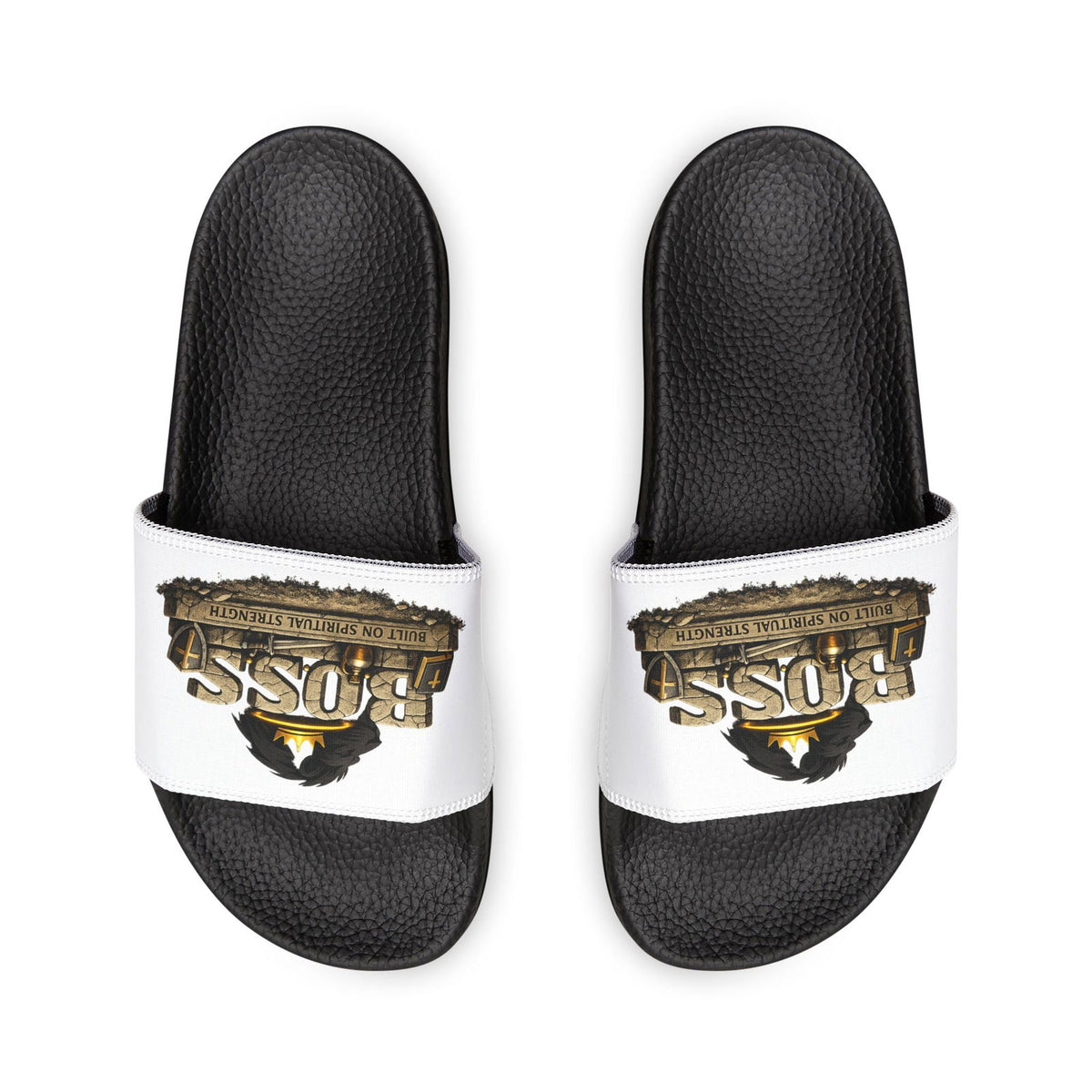 Youth 'Boss' Adjustable Strap Slide Christian Sandals - ClaimedbyGodDesigns