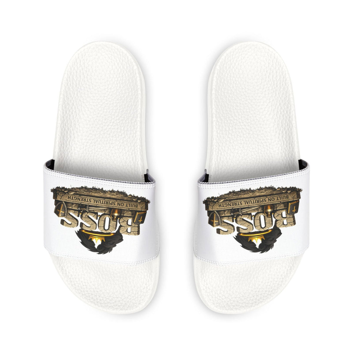 Youth 'Boss' Adjustable Strap Slide Christian Sandals - ClaimedbyGodDesigns