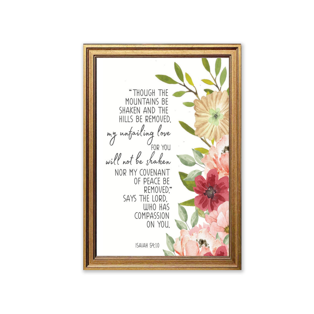 Unfailing Love Christian Canvas (framed)