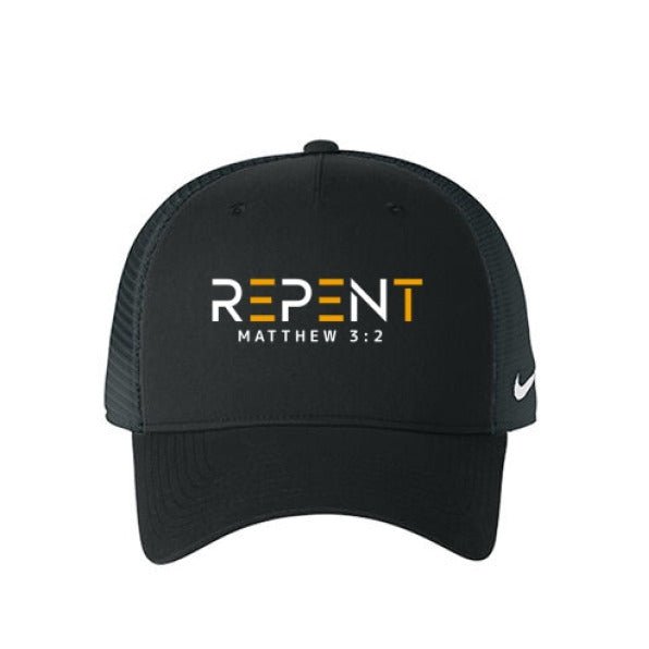 Repent Adult Christian Mesh Hat - ClaimedbyGodDesigns