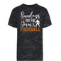 Sundays Are For Him and Football Youth Christian Jersey T-shirt - ClaimedbyGodDesigns