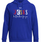 He'll Be There For You Women's Christian Pullover Fleece Hooded Sweatshirt - ClaimedbyGodDesigns